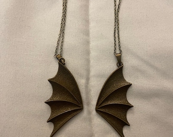 Matching Bat Wing Necklace Pair