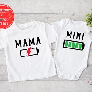 Mama Mini Shirt, Mama Baby Matching, Mothers Days Gift, Funny Outfit, Mama Sweatshirt, Natural Onesie, New Mom Shirts, Babie Onesie