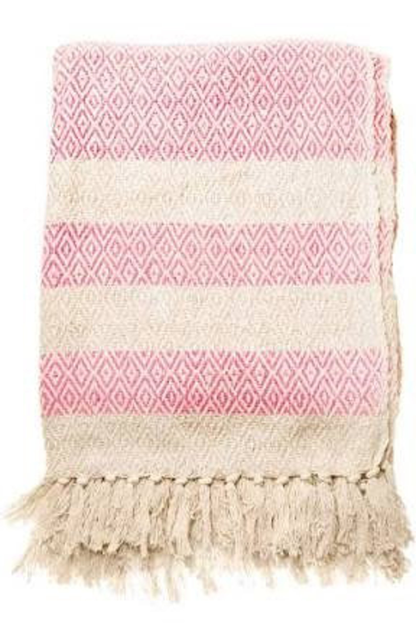 Pink scandi boho blanket throw Etsy