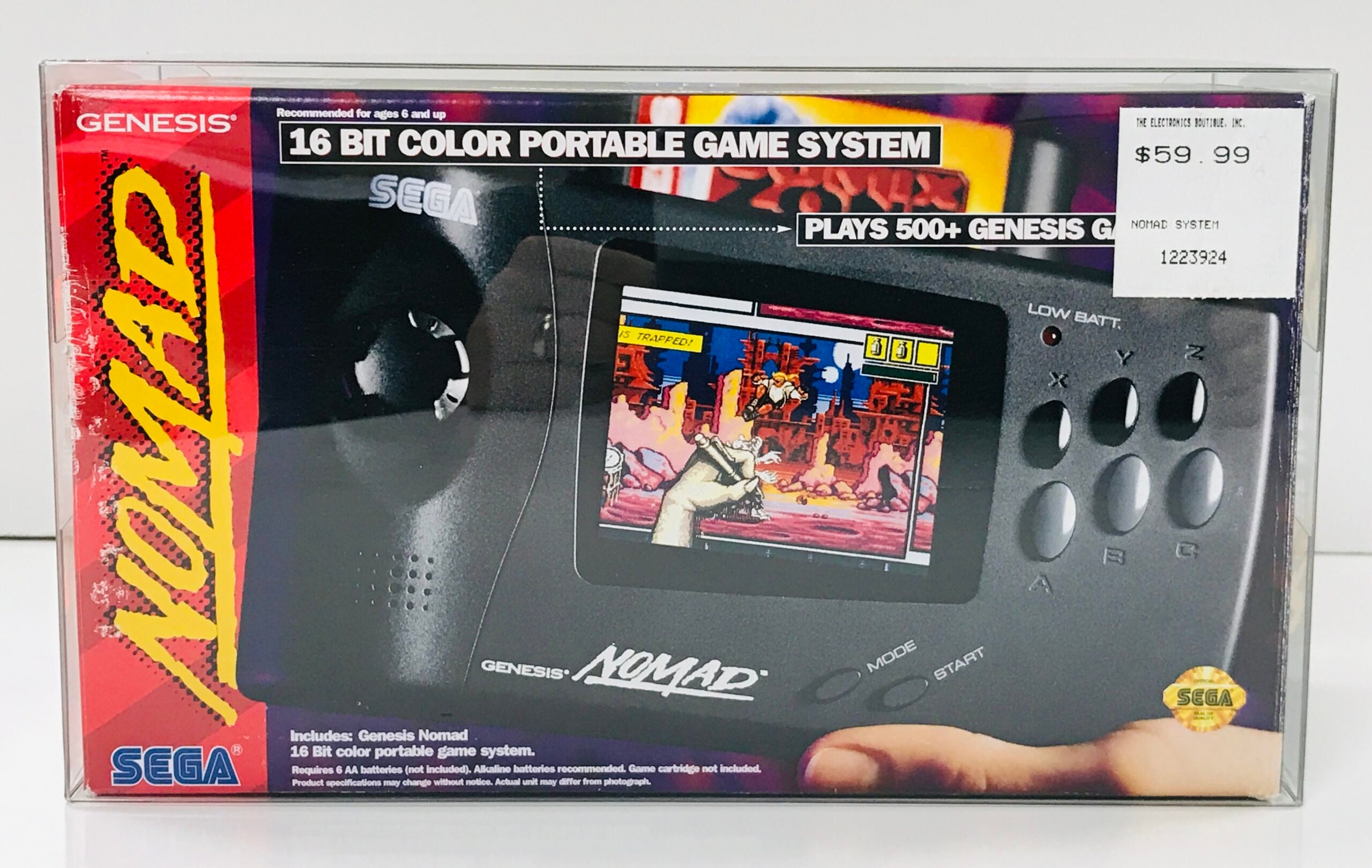 Sega Genesis Nomad 専用の空のコンソール ボックス (Caja
