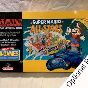 SNES Super Mario Yellow Console EMPTY BOX Only ( Caja / Boîte / der Karton / Caixa / Scatola) for Nintendo