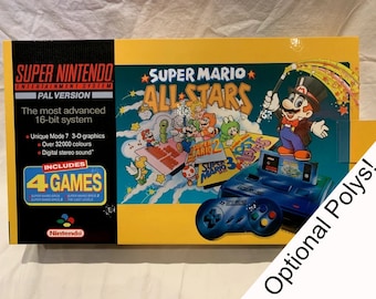 SNES Super Mario Yellow Console EMPTY BOX Only ( Caja / Boîte / der Karton / Caixa / Scatola) for Nintendo