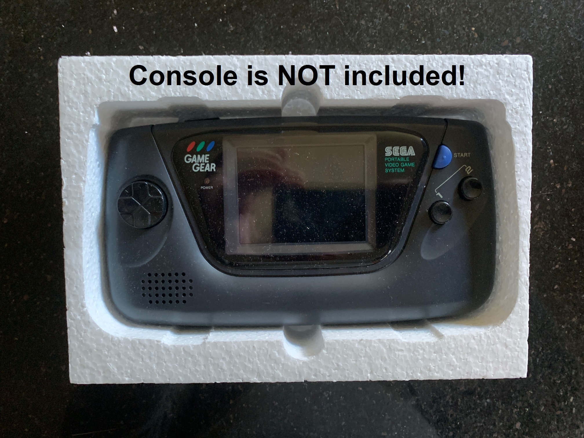セガ ゲームギア用空のコンソールボックス USA/NTSC オプション 内部