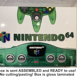 N64 Jungle Green Funtastic EMPTY CONSOLE BOX for Nintendo 64 ( Carton / Caja / Boîte / der Karton / Scatola )