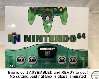 Nintendo 64 Jungle Green Funtastic EMPTY CONSOLE BOX ( Carton / Caja / Boîte / der Karton / Scatola )