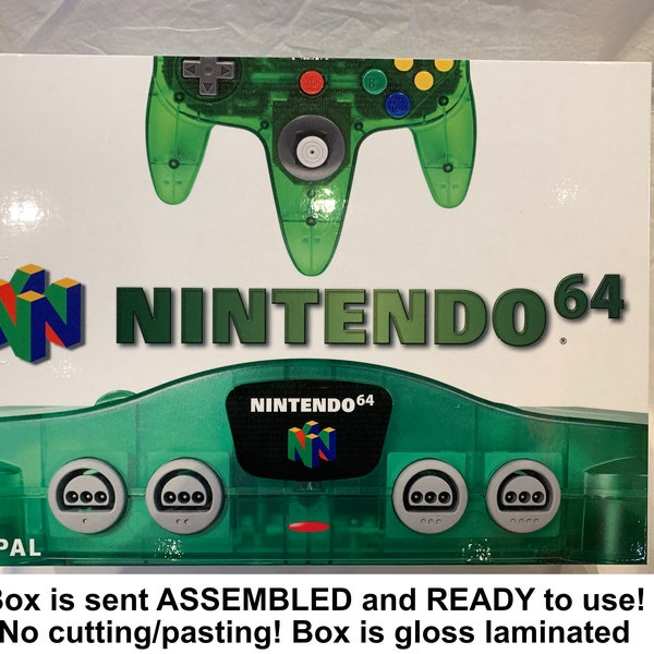 Nintendo 64 Jungle Green Funtastic EMPTY CONSOLE BOX ( Carton / Caja / Boîte / der Karton / Scatola )