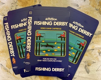 Atari 2600 VCS "Fishing Derby" EMPTY Game Cartridge Box ONLY  ( Caja / Boîte / der Karton / Caixa / Scatola )