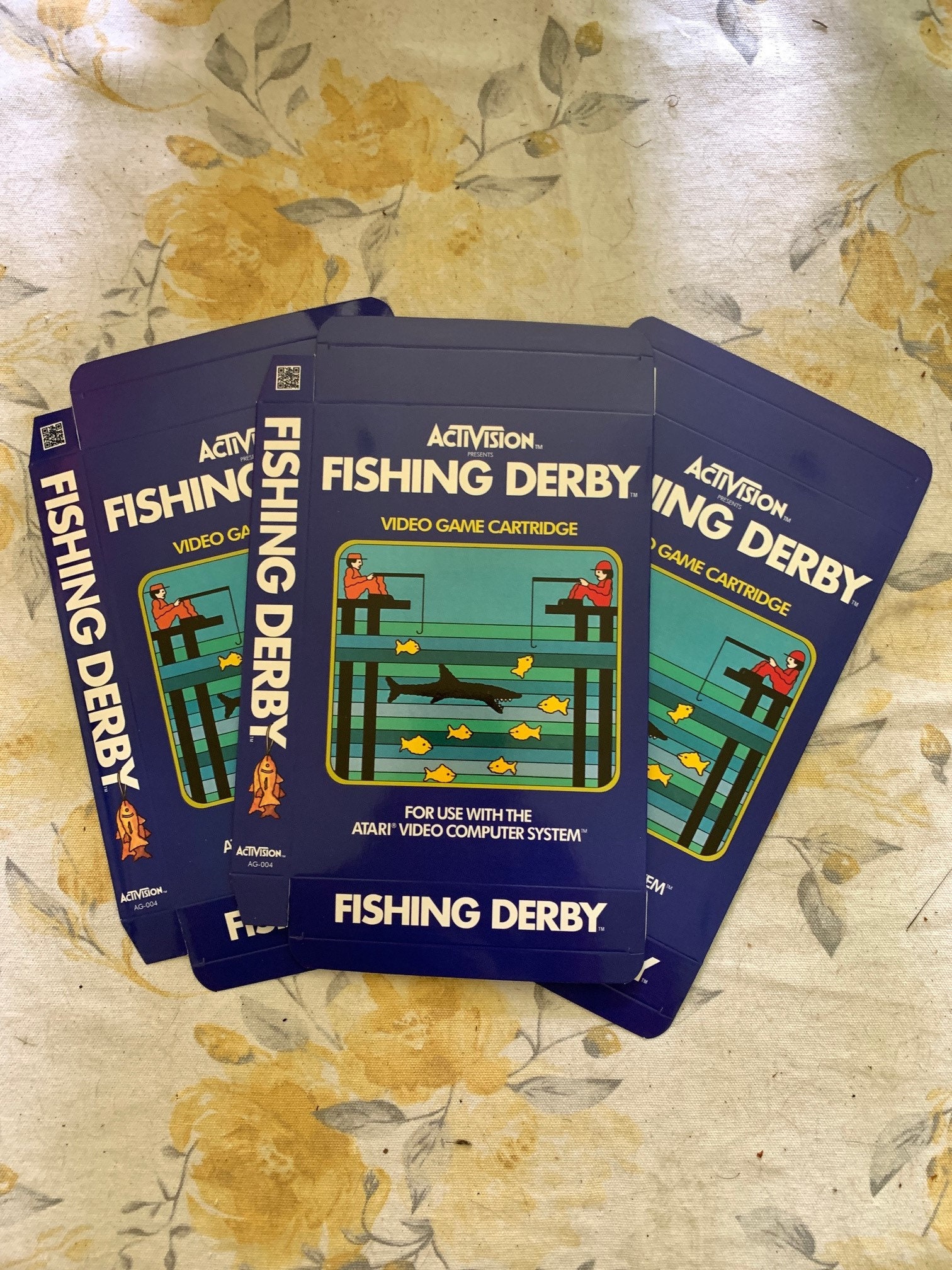 Atari 2600 VCS fishing Derby EMPTY Game Cartridge Box ONLY Caja / Boîte /  Der Karton / Caixa / Scatola -  Australia