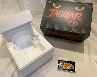 Atari Jaguar CD Console EMPTY BOX with Polys / Polystyrene ( Caja / Boîte / der Karton / Caixa / Scatola )