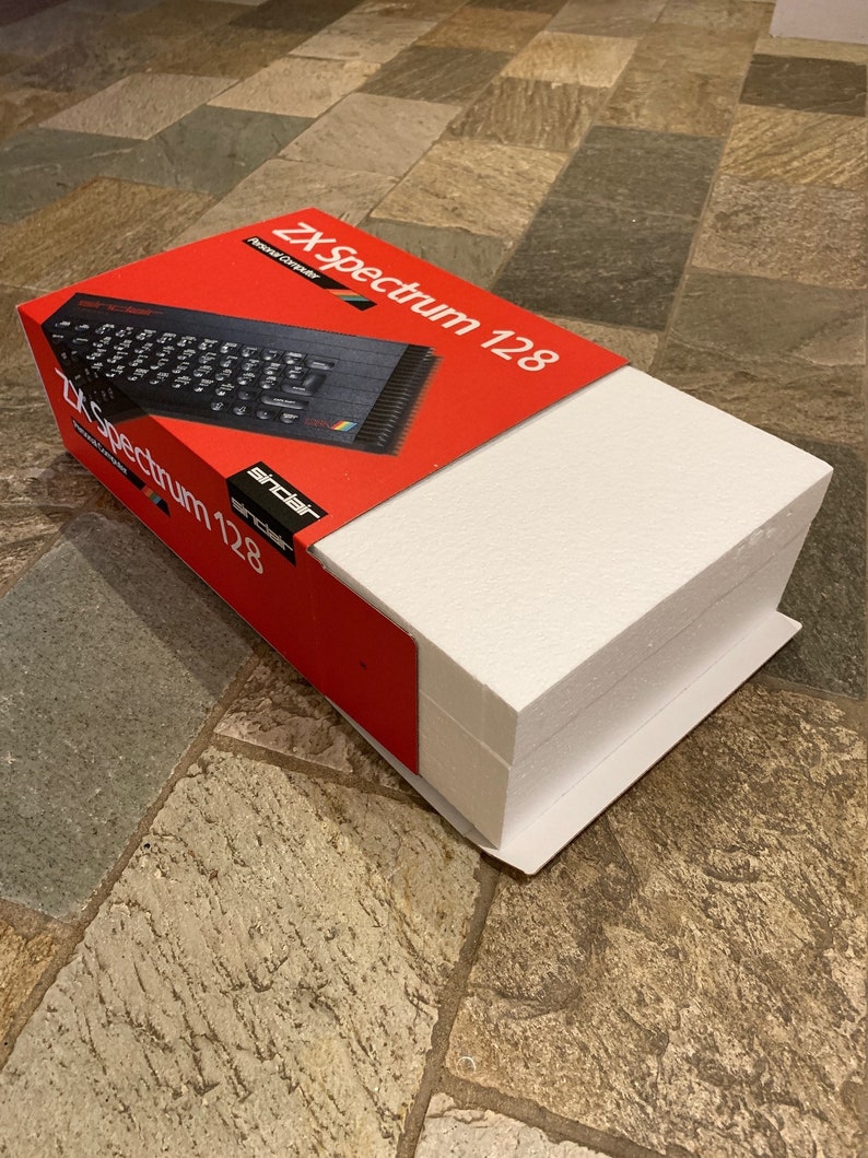 Sinclair Spectrum 128 Toasttrack Leere Box MIT Polys / Schaumstoff Innenschale und Deckel Bild 2