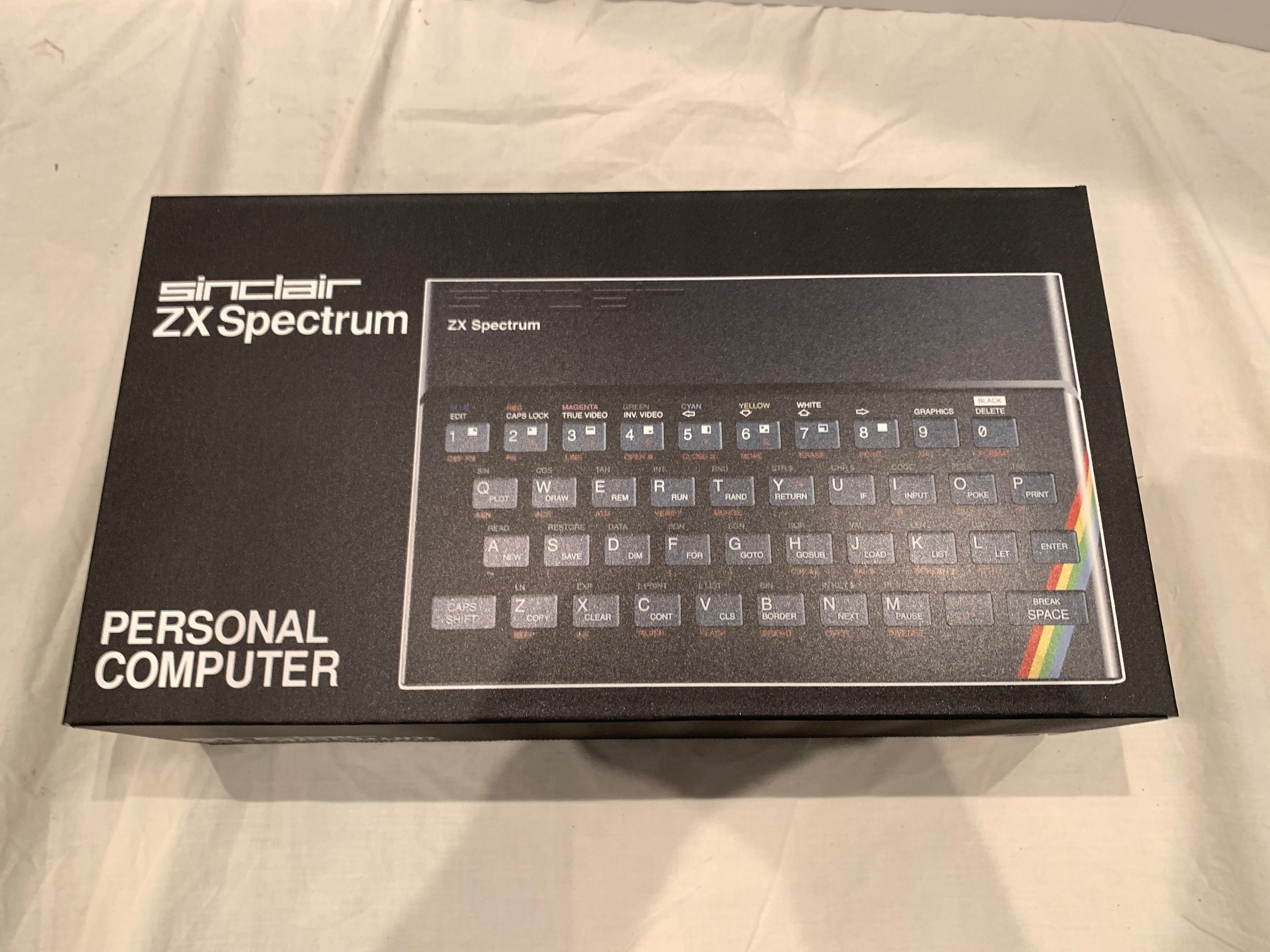 Sinclair ZX Spectrum Rubber EMPTY BOX Reproduction With Poly