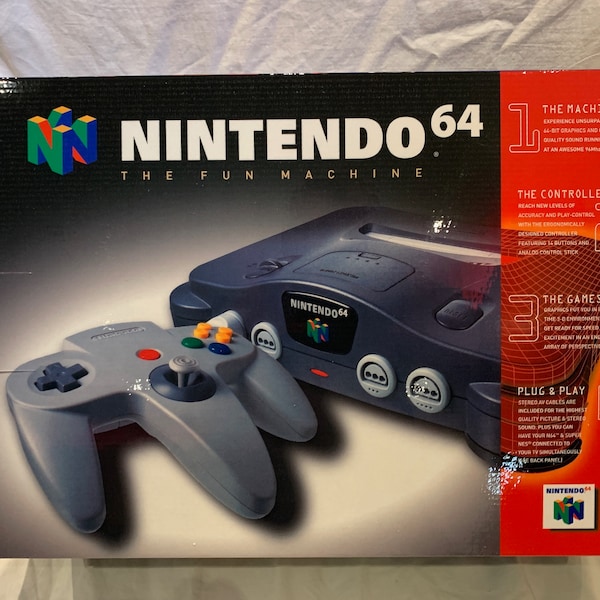 NTSC/USA Nintendo 64 Console standard VUOTA Solo scatola superba N64 (Carton / Caja / Boîte / Karton / Scatola)