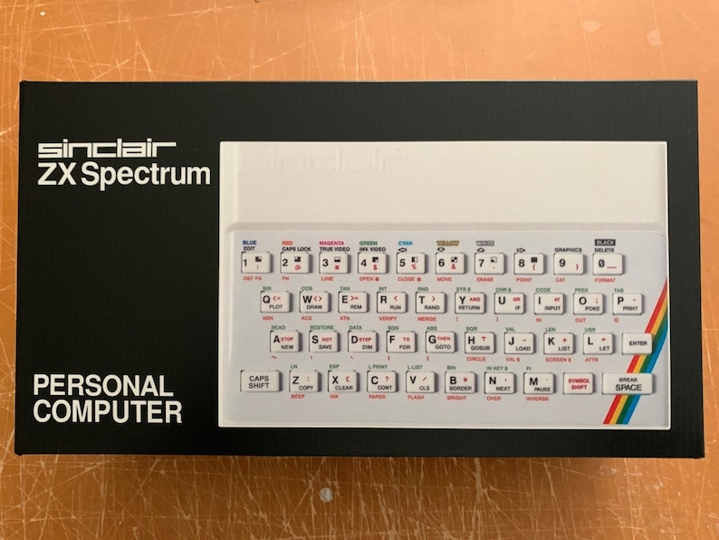 Sinclair Box Sinclair ZX Spectrum Rubber White Special EMPTY BOX Reproduction With ...
