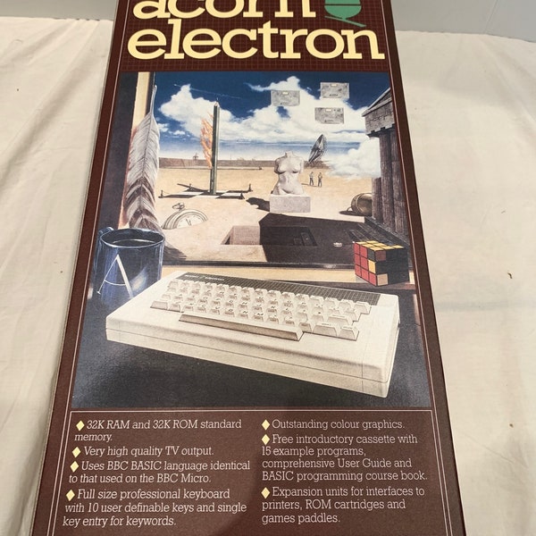 Acorn Electron EMPTY BOX ( Caja / Boîte / der Karton / Caixa / Scatola )