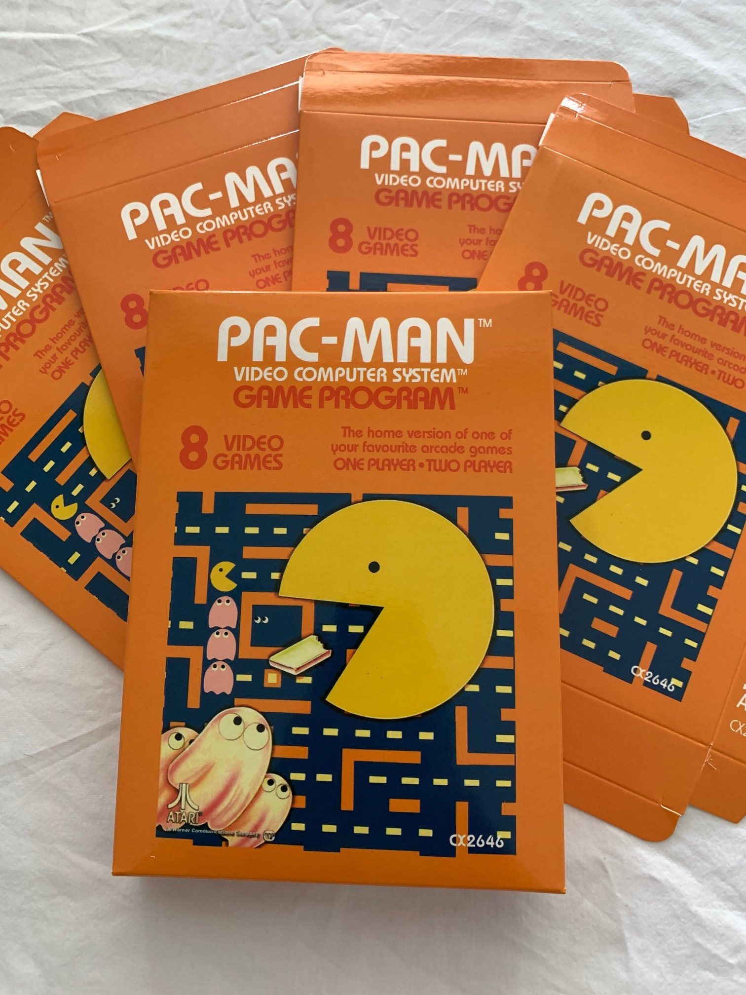 Atari 2600 VCS pac man pacman Empty Game Cartridge Box Caja