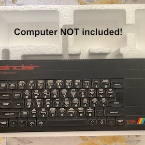 Spectrum 128 Toastrack Polystyrol Interne Schale und Deckel (auch bekannt als Polys / Einsätze / Schaum) Reproduktion Sinclair