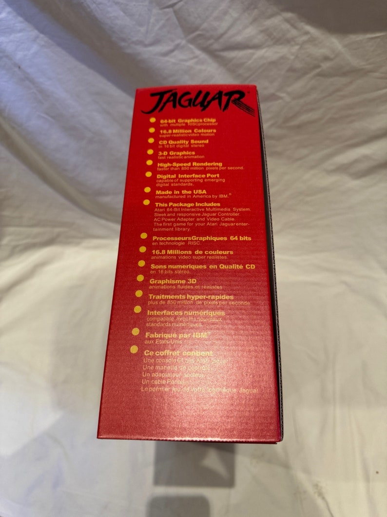 Atari Jaguar Special Edition RED V2 Version EMPTY Console BOX Caja / Boîte / der Karton / Caixa / Scatola image 6