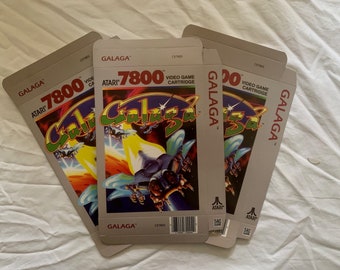 Atari 7800 "Galaga" Empty Game Cartridge Box ONLY  ( Caja / Boîte / der Karton / Caixa / Scatola )