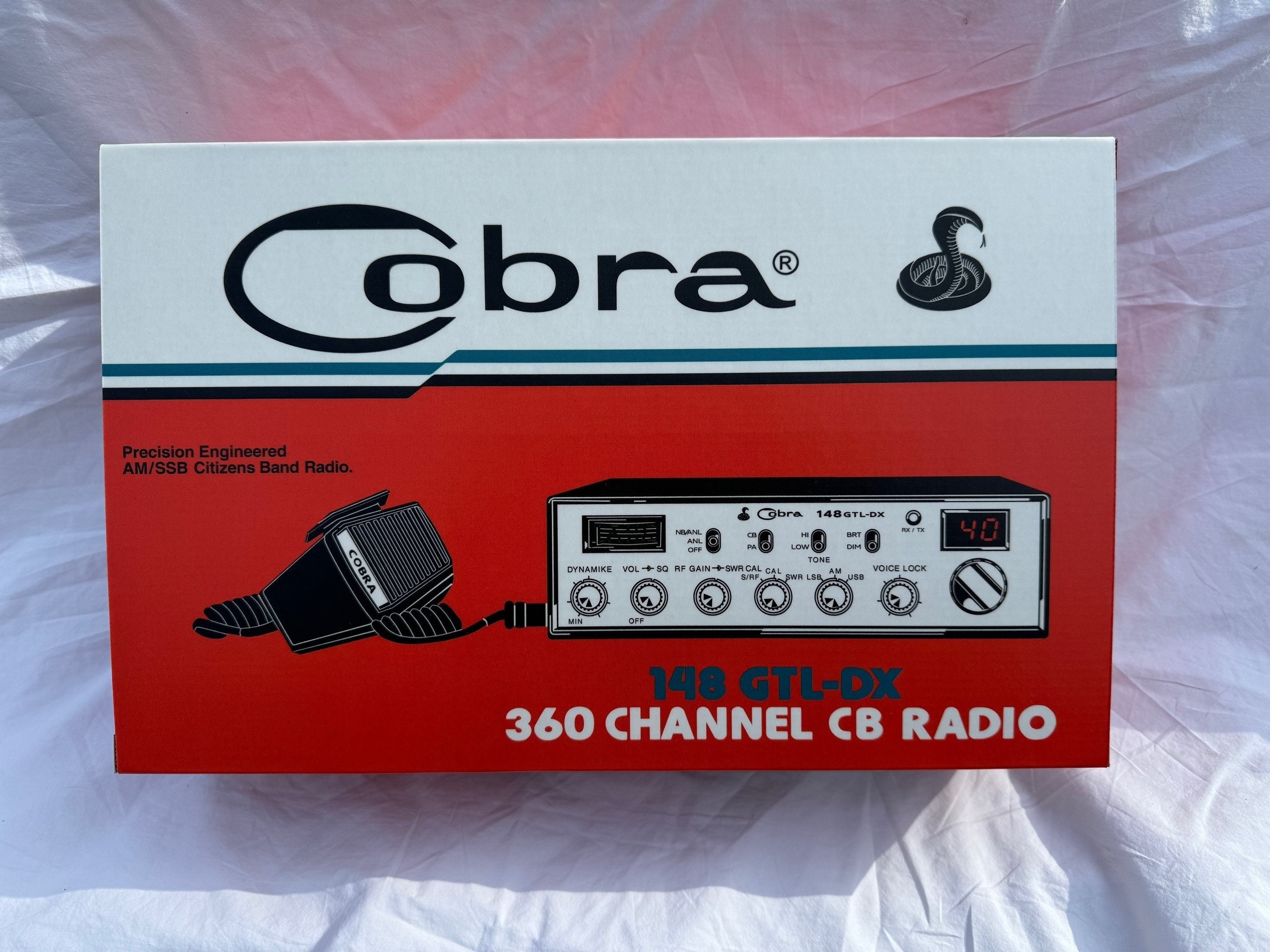 Hebilla Cobra CB Radios, Frente, Hebilla de los años 70 con…