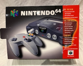 PAL/UK N64 Standard LEER Konsolenbox Nur für Nintendo 64 ( Carton / Caja / Boîte / der Karton / Scatola )