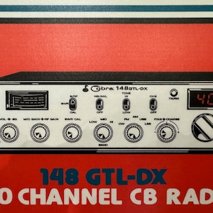 Empty Box Only featuring an actual Cobra 148GTL-DX ( Carton / Caja / Boîte / der Karton / Caixa / Scatola ) CB Radio