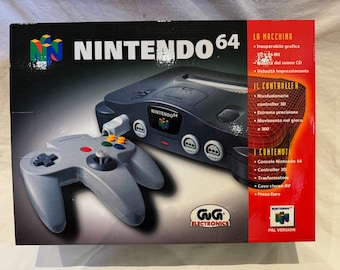 ITALIAN N64 Standard PAL EMPTY Console Box Only for Nintendo 64 ( Carton / Caja / Boîte / der Karton / Scatola )