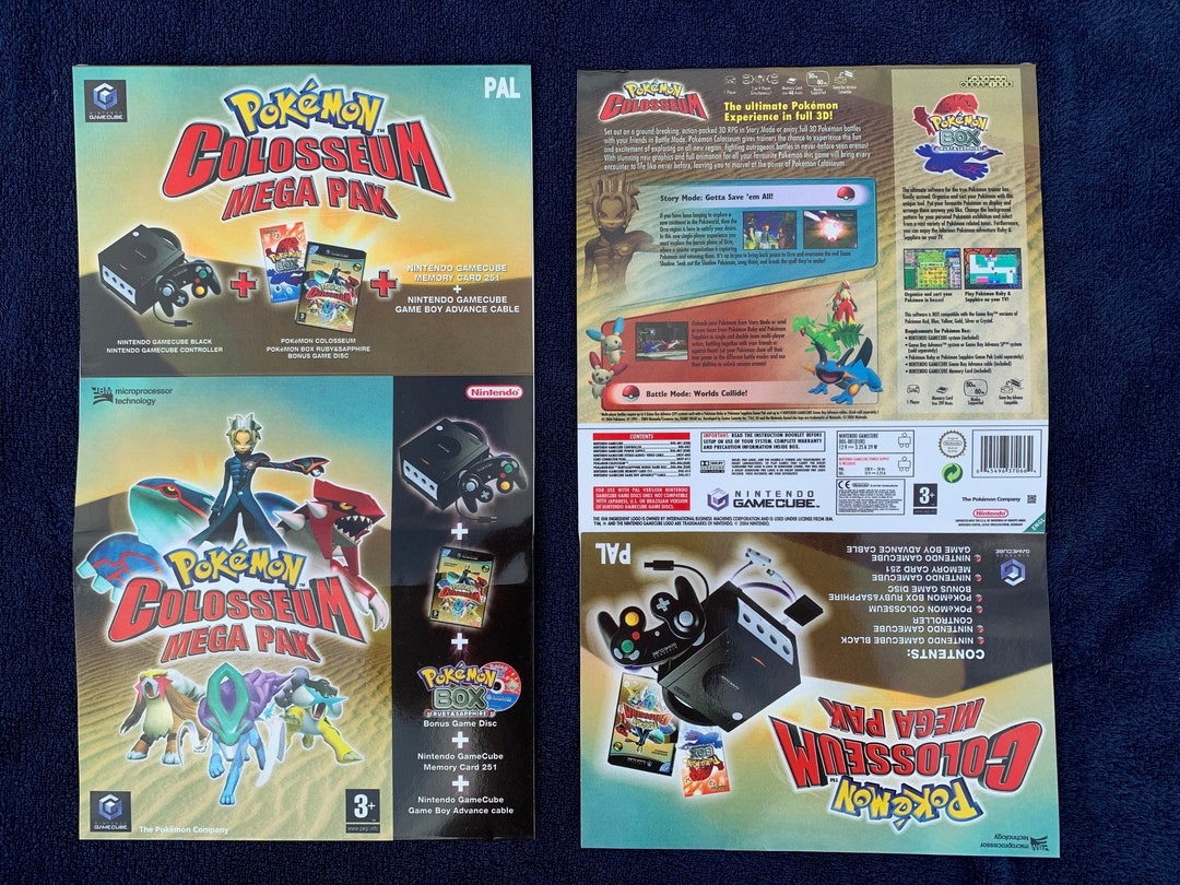 POKÉMON COLOSSEUM AVEC Mémoire Carte Gamecube Game Cube Pal Espagnol