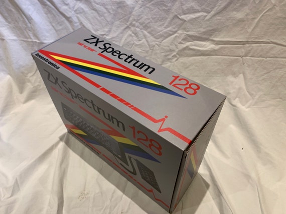 Investronica Sinclair ZX Spectrum 128 toastrack Empty Box Caja Investronica Sinclair ZX Spectrum 128 toastrack Empty Box Caja
