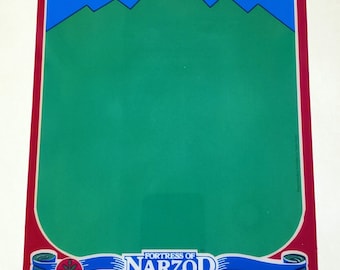 Vectrex Festung von Narzod Overlay Neue Reproduktion Erstausrüsterqualität