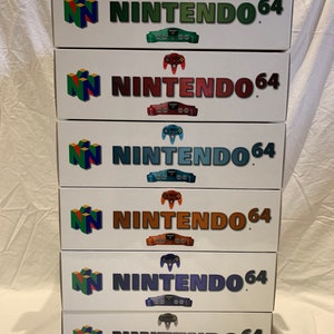 EMPTY Console BOXES - Nintendo 64 Funtastic Series ALL 6 Empty Boxes Reproduction Laminated ( Caja / Boîte )