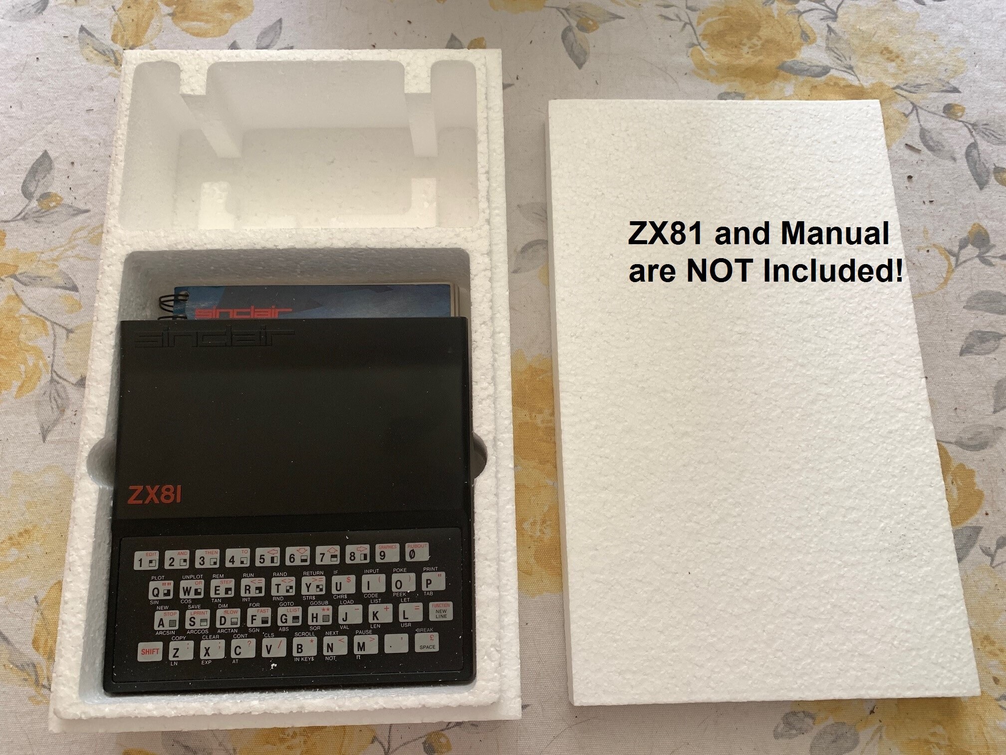 Box SLEEVE & Polys for Sinclair ZX81 ( Caja / Boîte / Der Karton