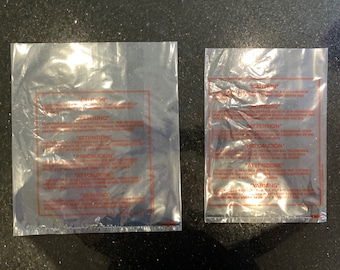 Bags ONLY - for Sega Megadrive 2 / Genesis 2 / 32X / Dreamcast / GameGear / Nomad - BAGS ONLY for Console & Joystick - Reproduction Baggies