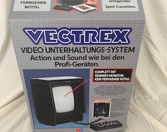 Vectrex Empty Console Box (German) with OPTIONAL Cardboard "Poly" / Inserts ( Caja / Boîte / der Karton / Scatola )