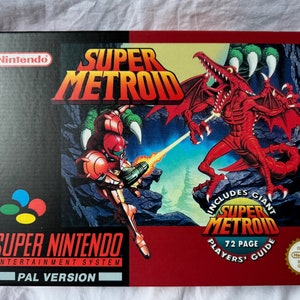 SNES スーパーメトロイド ビッグボックス 空箱 Pal for Nintendo (Carton / Caja / Boîte / Karton / Scatola)