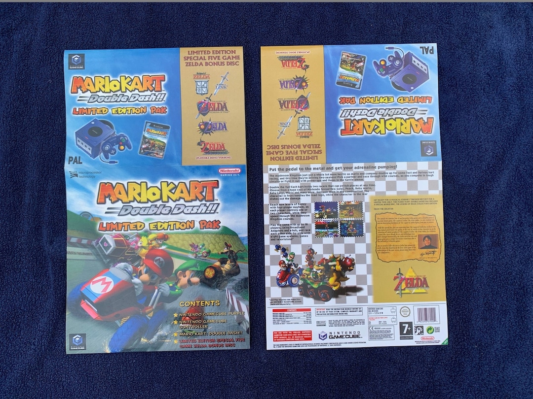 Gamecube Mario Kart Double Dash UK Box Sleeve Slip Cover PAL 045496370404  for Nintendo