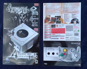 Gamecube Resident Evil Limited Edition Pak UK (Silver Console) Box Sleeve / Slip Cover PAL 045496371289 for Nintendo