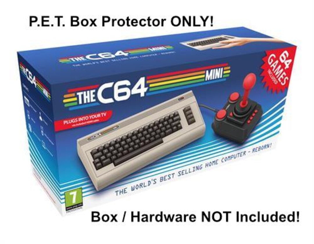 Protezione In Plastica Per Commodore 64, Custodia Rigida Trasparente - Consoleboxes