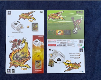 Gamecube Mario Super Smash Football Pak Box Sleeve / Slip Cover PAL 045496371371 for Nintendo