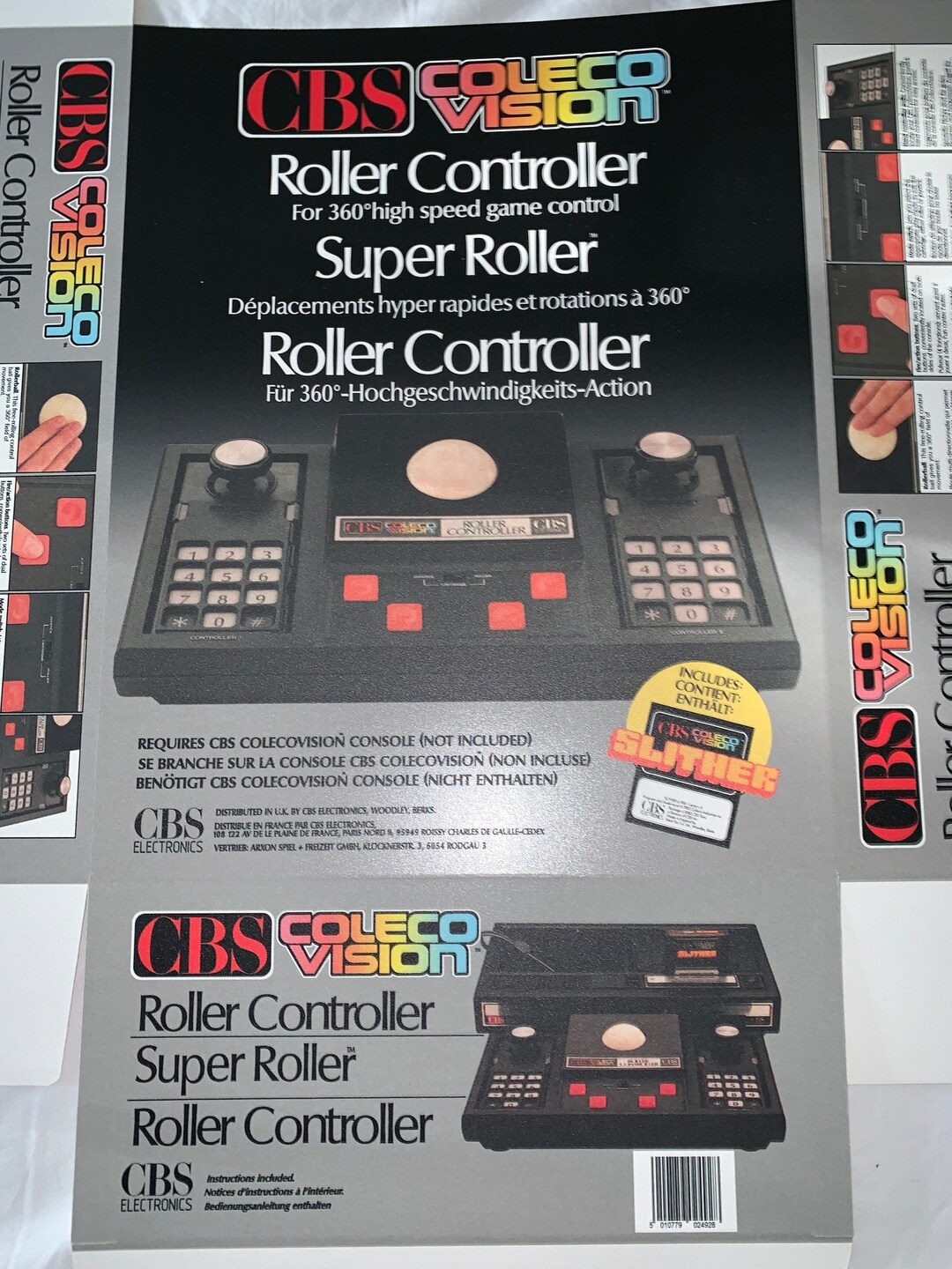 CBS Colecovision Roller Controller EMPTY BOX ( Caja / Boîte