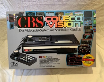 GERMAN - CBS ColecoVision Console Empty Box with OPTIONAL Cardboard "Poly" ( Caja / Boîte / der Karton / Caixa / Scatola)