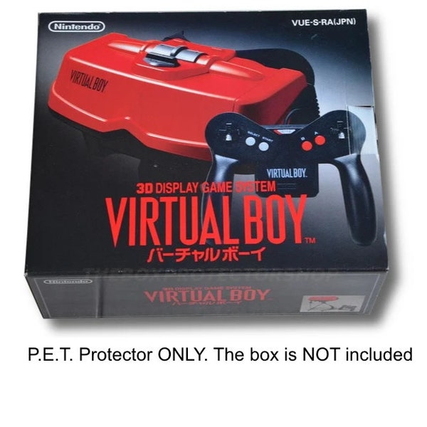 0.4mm P.E.T. Plastic Box Protector for Nintendo Virtual Boy Console Box