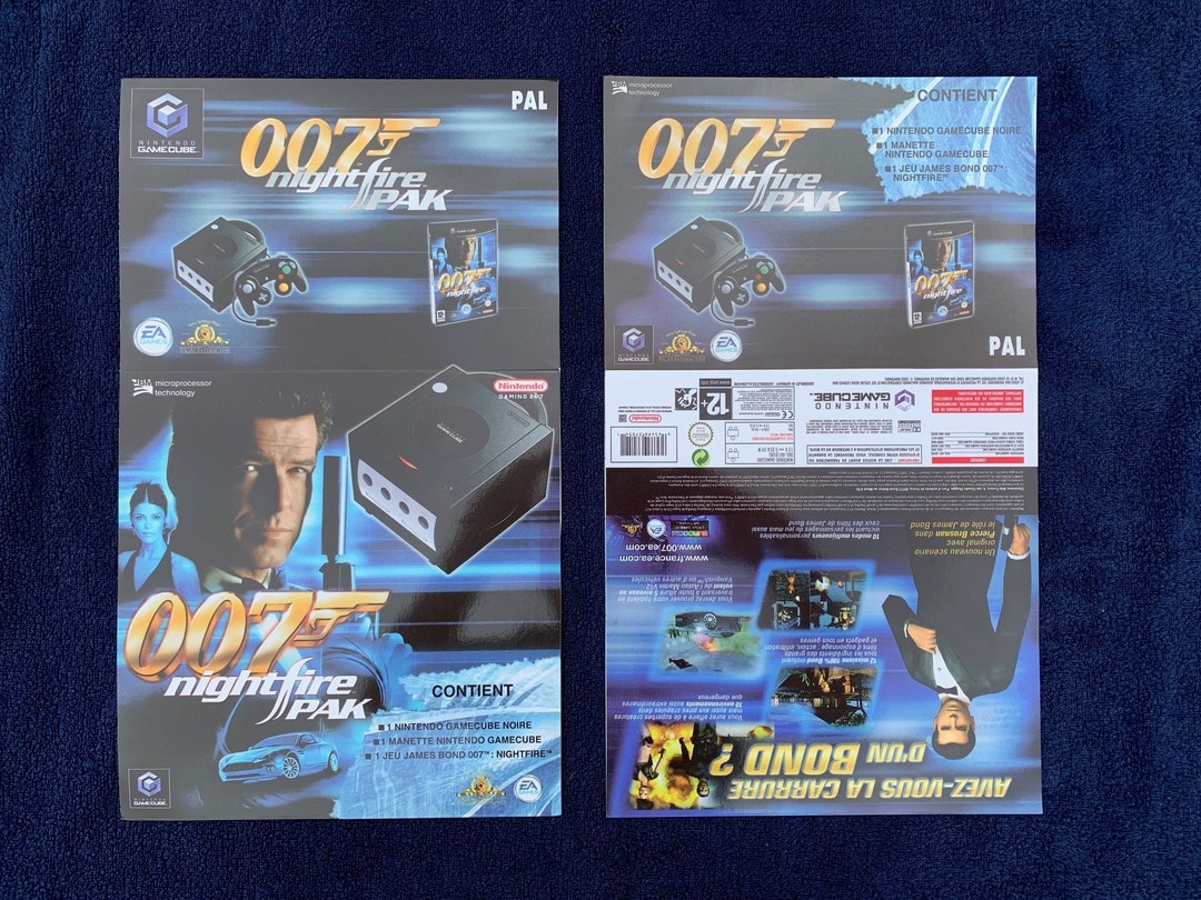 Gamecube 007 Nightfire Pak FRENCH Box Sleeve / Slip Cover