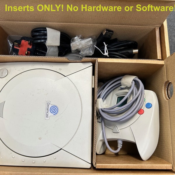 Inserts en carton pour console Dreamcast (Caja / Boîte / der Karton / Caixa / Scatola)