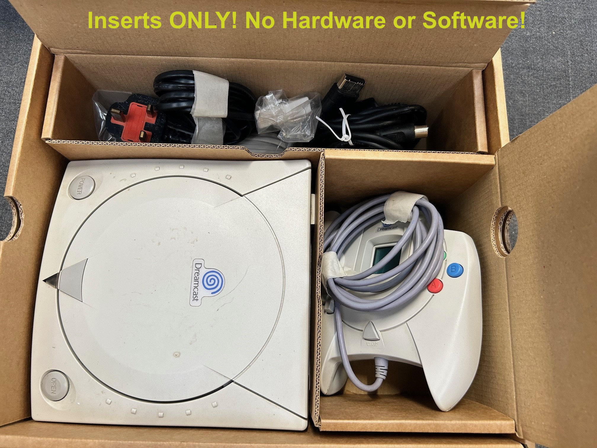 箱付きプレステーション1✖︎ DREAMCAST Cardboard Inserts for Dreamcast Console (larger Variant Box) (caja