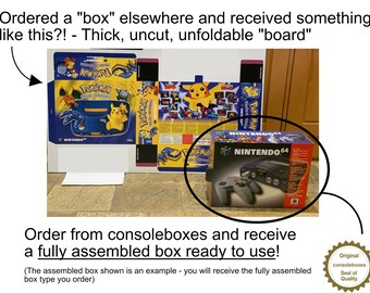 PAL/UK N64 標準の空のコンソールボックス (Carton / Caja / Boîte
