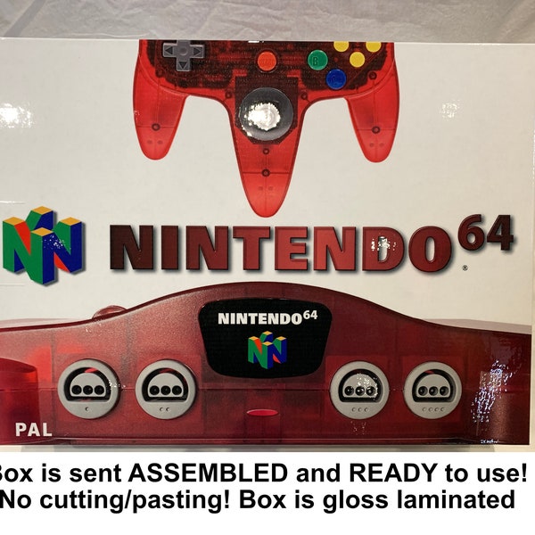 Nintendo 64 Watermelon Red Funtastic EMPTY CONSOLE BOX ( Carton / Caja / Boîte / der Karton / Caixa / Scatola )