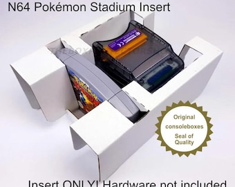 Einsatz/Patronenhalter NUR für Nintendo N64 Pokemon Stadion Big Box Reproduktion