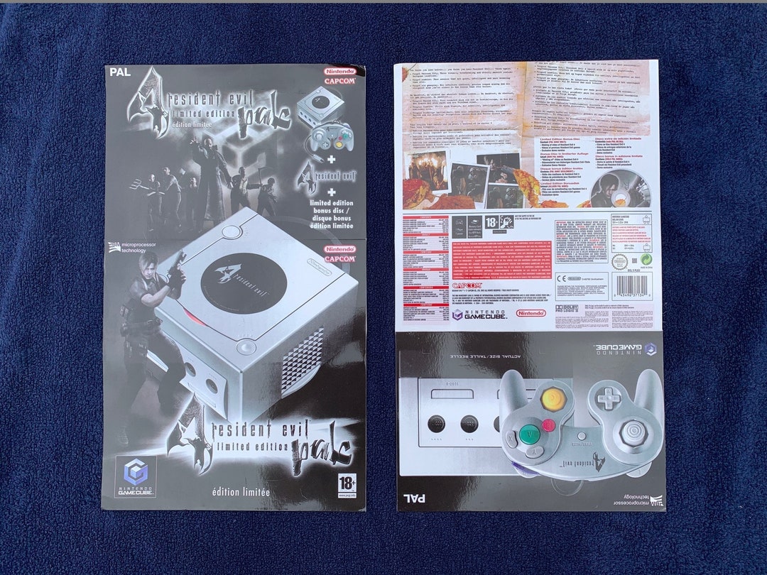 Gamecube Console Box Back Gamecube Resident Evil Limited Edition Pak (silver Console) Box Sleeve ...