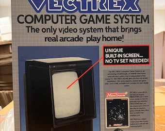 Vectrex Empty Console Box ENGLISH UK with OPTIONAL Cardboard "Poly" / Inserts ( Caja / Boîte / der Karton / Caixa / Scatola )