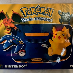 N64 ピカチュウ 空のコンソール ボックス (オプションのポリ/発泡スチロール付き) Nintendo 64 用 (Carton / Caja / Boîte / der Karton / Scatola)